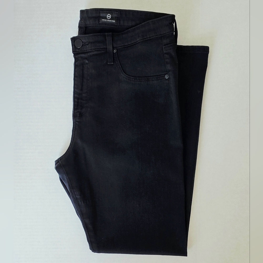 Adriano Goldschmied Women's Jean Farrah Hi-Rise Ankle Seamless Black Size 10